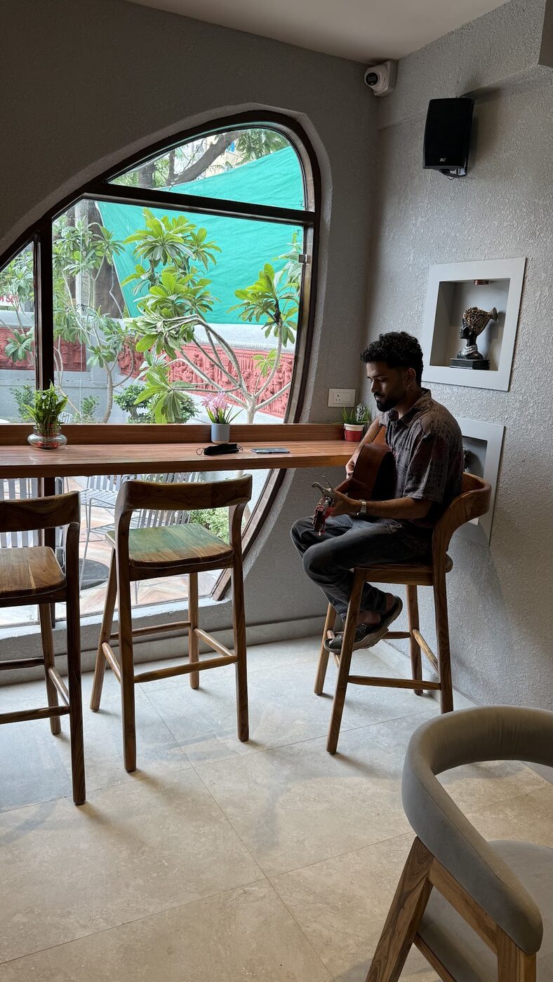 Window seating with plants